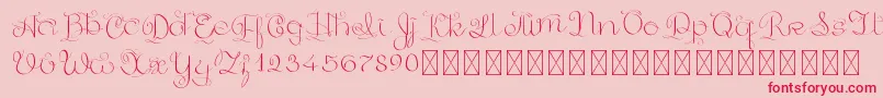 GoldenAge PersonalUse Font – Red Fonts on Pink Background