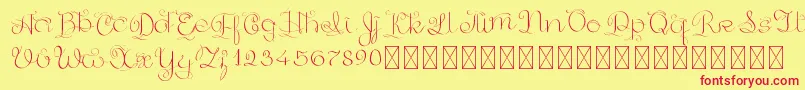 GoldenAge PersonalUse Font – Red Fonts on Yellow Background