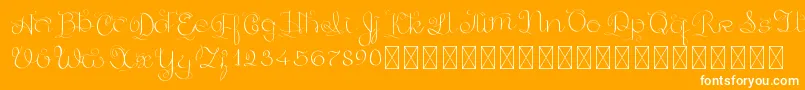 GoldenAge PersonalUse Font – White Fonts on Orange Background