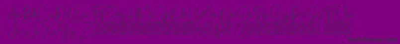 GoldenMind Font – Black Fonts on Purple Background