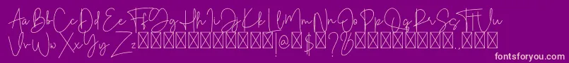 GoldenMind Font – Pink Fonts on Purple Background
