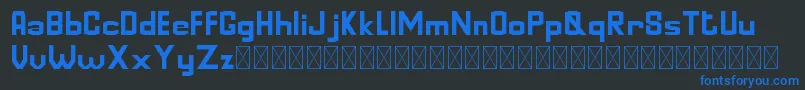 GoldinFinanceDEMORegular Font – Blue Fonts on Black Background