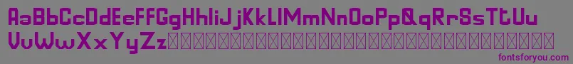 GoldinFinanceDEMORegular-Schriftart – Violette Schriften auf grauem Hintergrund