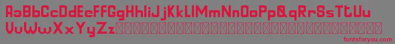 GoldinFinanceDEMORegular Font – Red Fonts on Gray Background