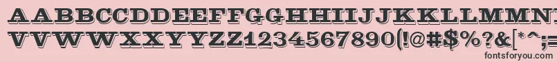 フォントGoldmine – ピンクの背景に黒い文字