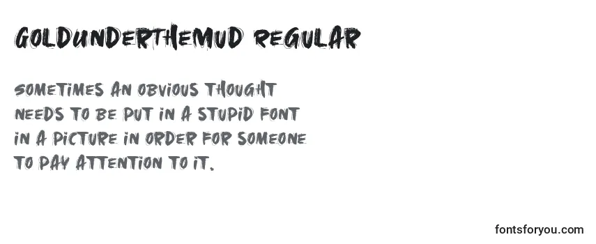 GoldUnderTheMud Regular (128152)-fontti
