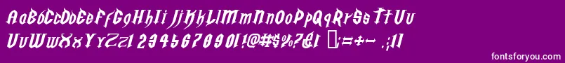 GOLGOE   Font – White Fonts on Purple Background
