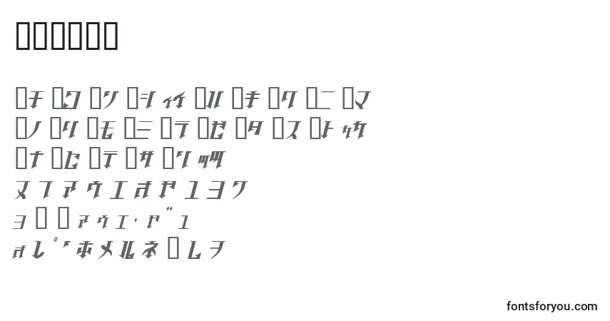 Schriftart GOLGOJ   (128156) – Alphabet, Zahlen, spezielle Symbole