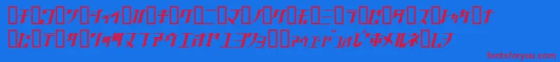 GOLGOJ   Font – Red Fonts on Blue Background