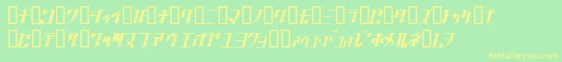 GOLGOJ   Font – Yellow Fonts on Green Background
