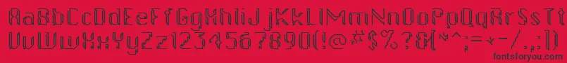 gollanbil Font – Black Fonts on Red Background