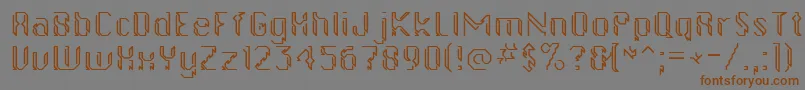 gollanbil Font – Brown Fonts on Gray Background