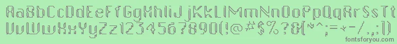 gollanbil Font – Gray Fonts on Green Background