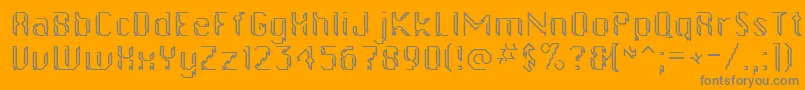 gollanbil Font – Gray Fonts on Orange Background