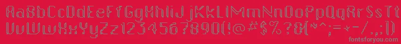 gollanbil Font – Gray Fonts on Red Background