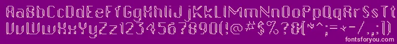 gollanbil Font – Pink Fonts on Purple Background