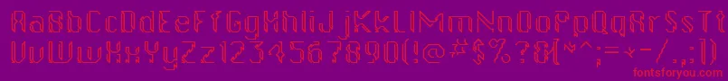 gollanbil Font – Red Fonts on Purple Background