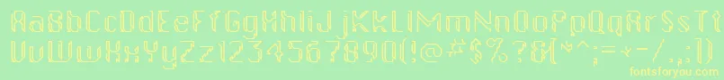 gollanbil Font – Yellow Fonts on Green Background