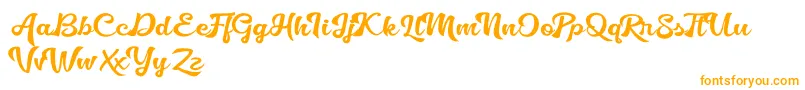 Czcionka Golliath – pomarańczowe czcionki