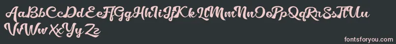 Golliath Font – Pink Fonts on Black Background
