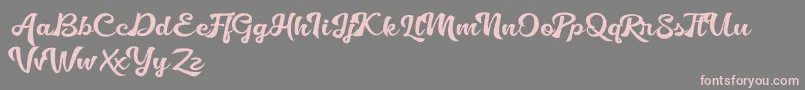 Golliath Font – Pink Fonts on Gray Background