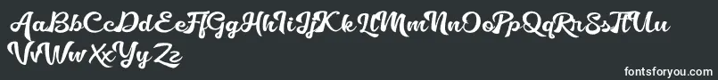 Шрифт Golliath – белые шрифты на чёрном фоне