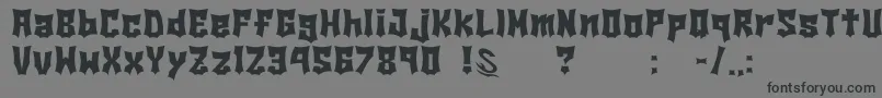 gomarice beer cape Font – Black Fonts on Gray Background
