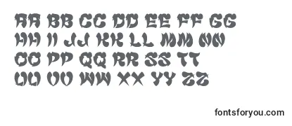 Überblick über die Schriftart Gomarice cyankonabe