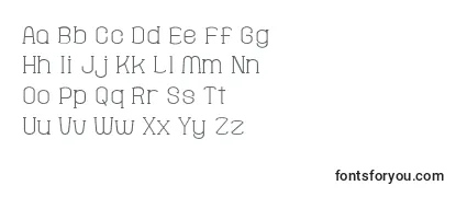 Schriftart Gomarice fine serif hosomozi