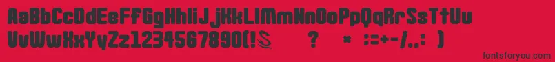 gomarice goma standard02 Font – Black Fonts on Red Background