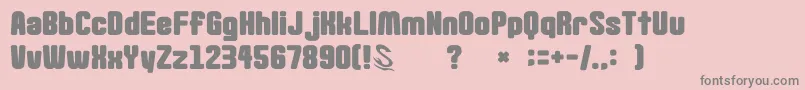 gomarice goma standard02 Font – Gray Fonts on Pink Background