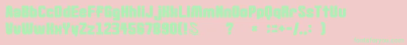 gomarice goma standard02 Font – Green Fonts on Pink Background