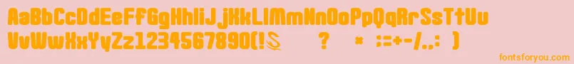 gomarice goma standard02 Font – Orange Fonts on Pink Background