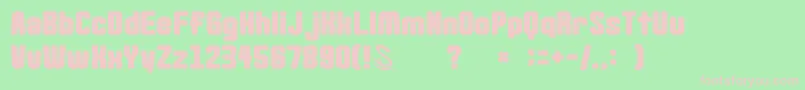 gomarice goma standard02 Font – Pink Fonts on Green Background