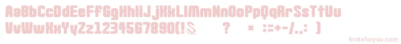 gomarice goma standard02 Font – Pink Fonts on White Background