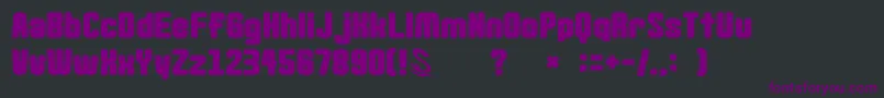 gomarice goma standard02 Font – Purple Fonts on Black Background