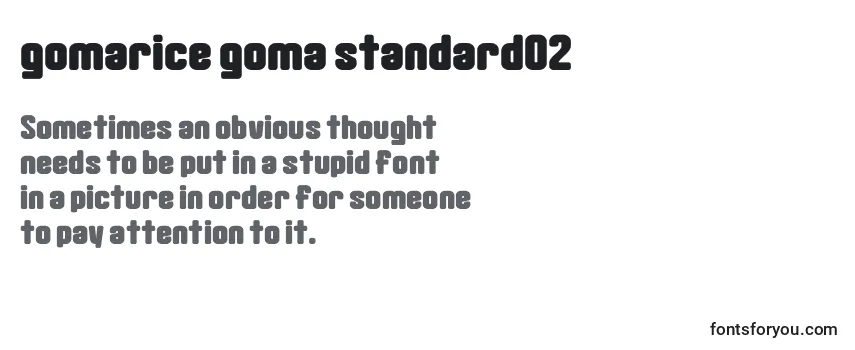 Review of the Gomarice goma standard02 Font