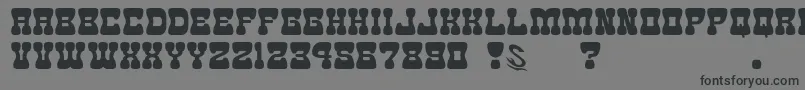 gomarice goma western 2 Font – Black Fonts on Gray Background