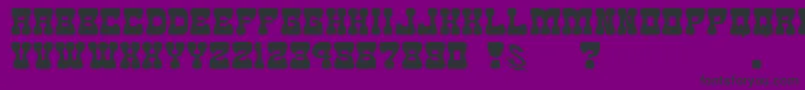 gomarice goma western 2 Font – Black Fonts on Purple Background