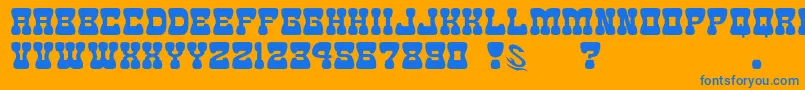 More about gomarice goma western 2 Font gomarice goma western 2 Font – Blue Fonts on Orange Background