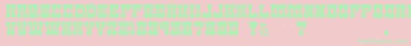 gomarice goma western 2 Font – Green Fonts on Pink Background