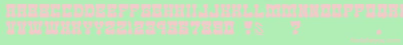 gomarice goma western 2 Font – Pink Fonts on Green Background