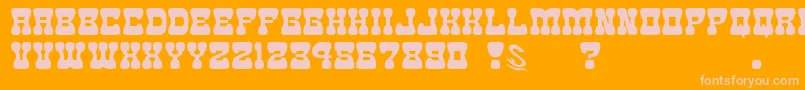 More about gomarice goma western 2 Font gomarice goma western 2 Font – Pink Fonts on Orange Background
