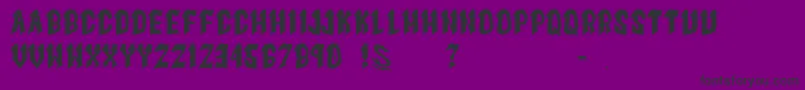 gomarice goth goma Font – Black Fonts on Purple Background