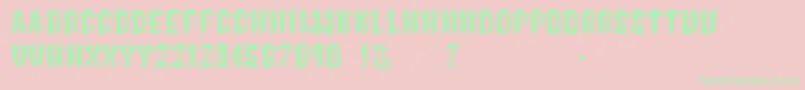 gomarice goth goma Font – Green Fonts on Pink Background