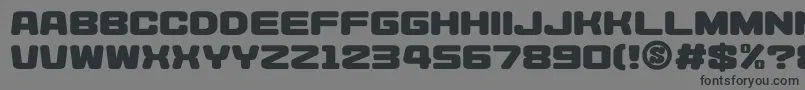 gomarice heysei synthesizer Font – Black Fonts on Gray Background