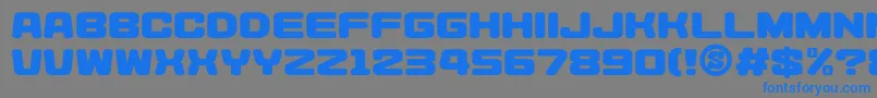 gomarice heysei synthesizer Font – Blue Fonts on Gray Background