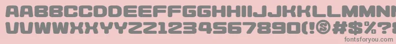 gomarice heysei synthesizer Font – Gray Fonts on Pink Background