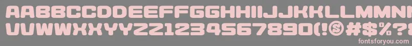 gomarice heysei synthesizer Font – Pink Fonts on Gray Background