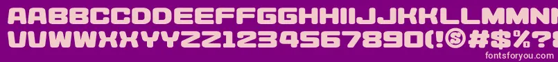 gomarice heysei synthesizer Font – Pink Fonts on Purple Background